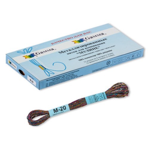 Набор мулине металлизированные 12*8 м GAMMA